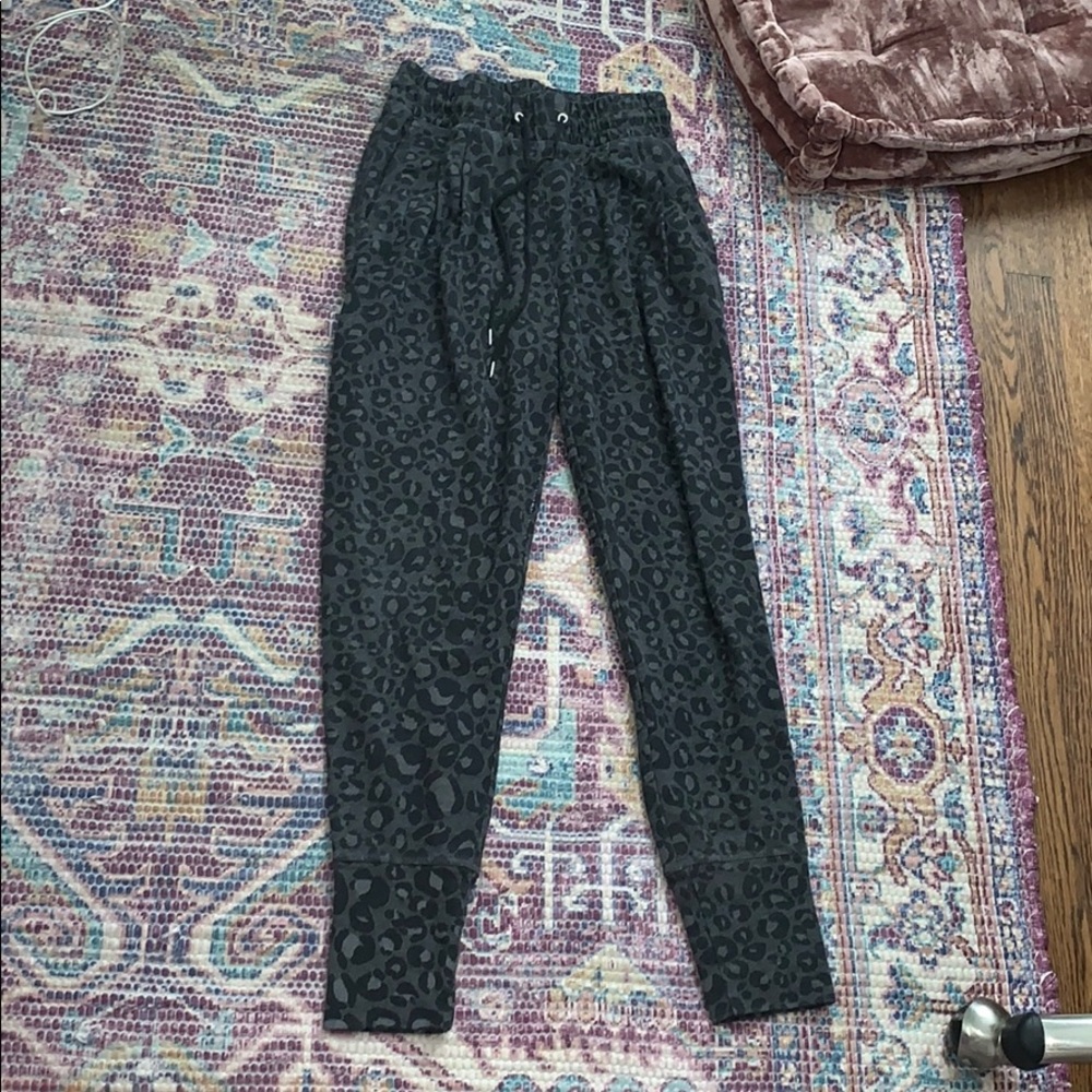 H&M grey cheetah jogger sweats